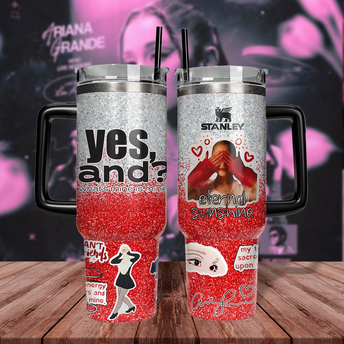 Ariana Grande Yes,and - 40 oz Tumbler 407HLTLTB023