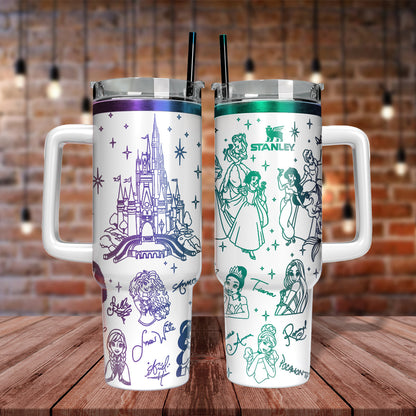 Princess Laser Engraved 40oz Tumbler - 406HLHNTB012