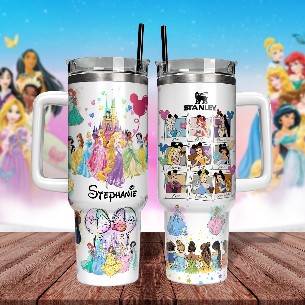 DN Princess Custom Name 40Oz Printed Tumbler - 406TTHNTB104