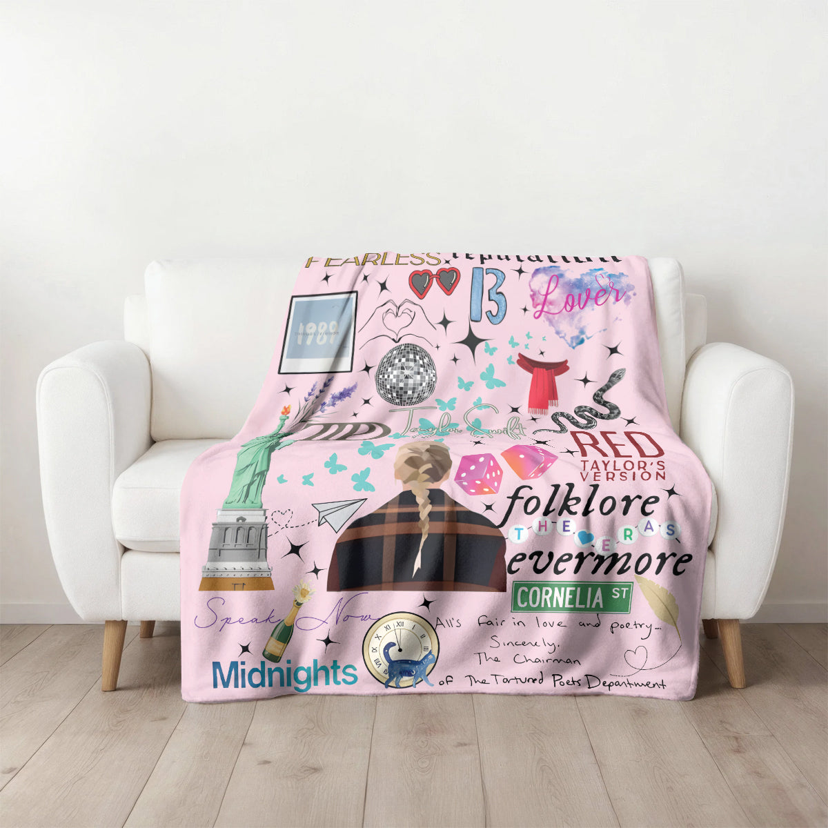 Taylor Swift Albums Blanket 407HLHNBL038- Swifties Blanket