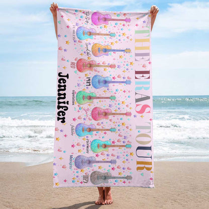 Swiftie Guitars Eras Tour Beach Towel- 407TTTLBT157