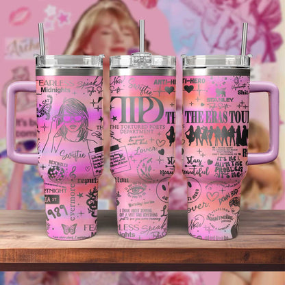 All 11 of Swift's Eras - 40oz Ablums Swiftie Tumbler 407HLTLTB021