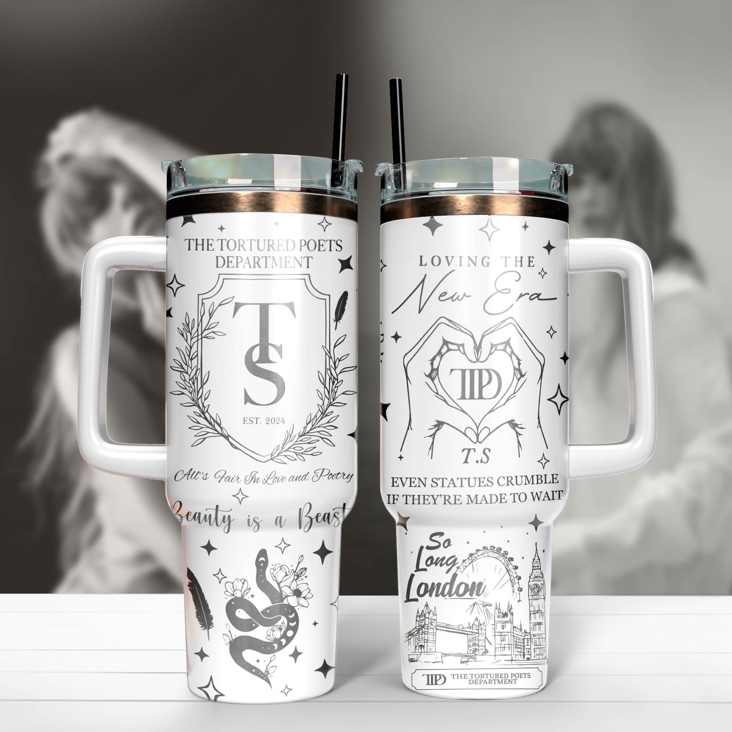 TTPD 40 Oz Swiftie Tumbler - Perfect Gift For Fans TLA06