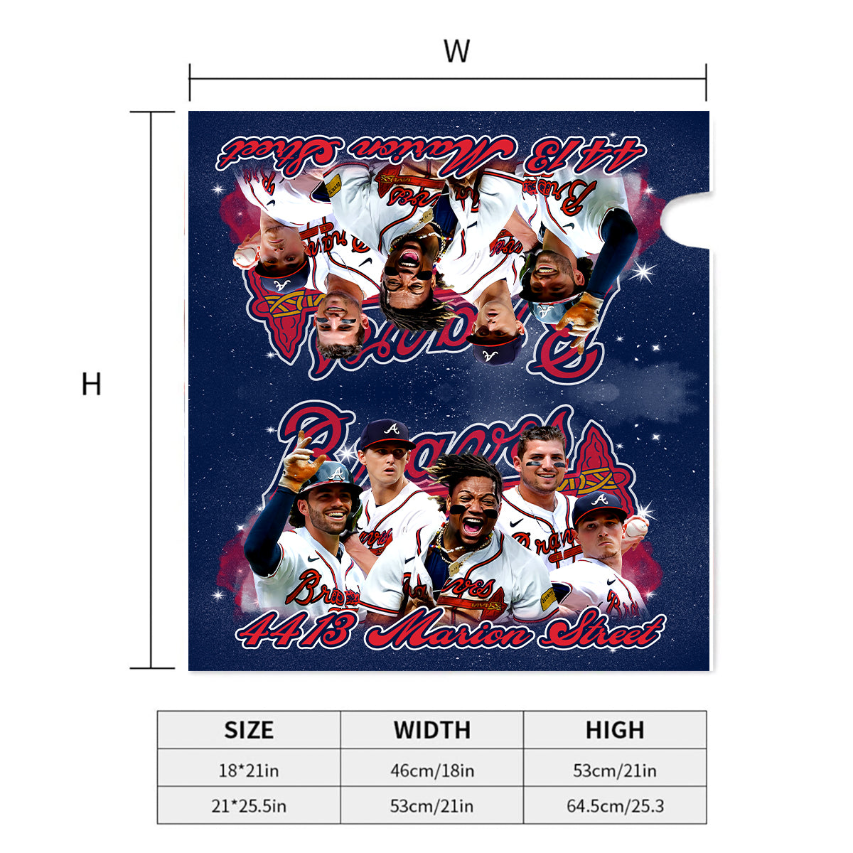 Braves Team Mailbox Cover- 406TTHNMC109