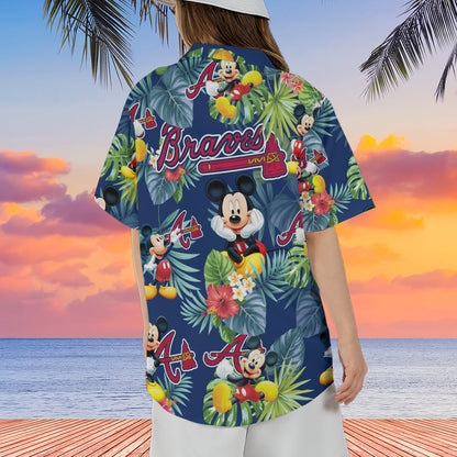 Braves Mickey Hawaiian Shirt Summer Shirt- 406TTHNHS118