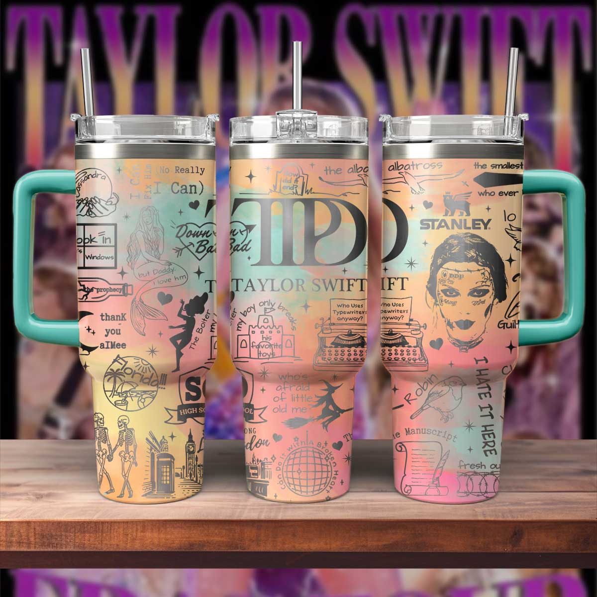 TTPD Taylor Swift 40 oz Tumbler 407HLTLTB022