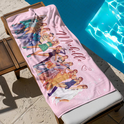 Swiftie Tour Inspired Custom Name Beach Towel- 406TTHNBT117