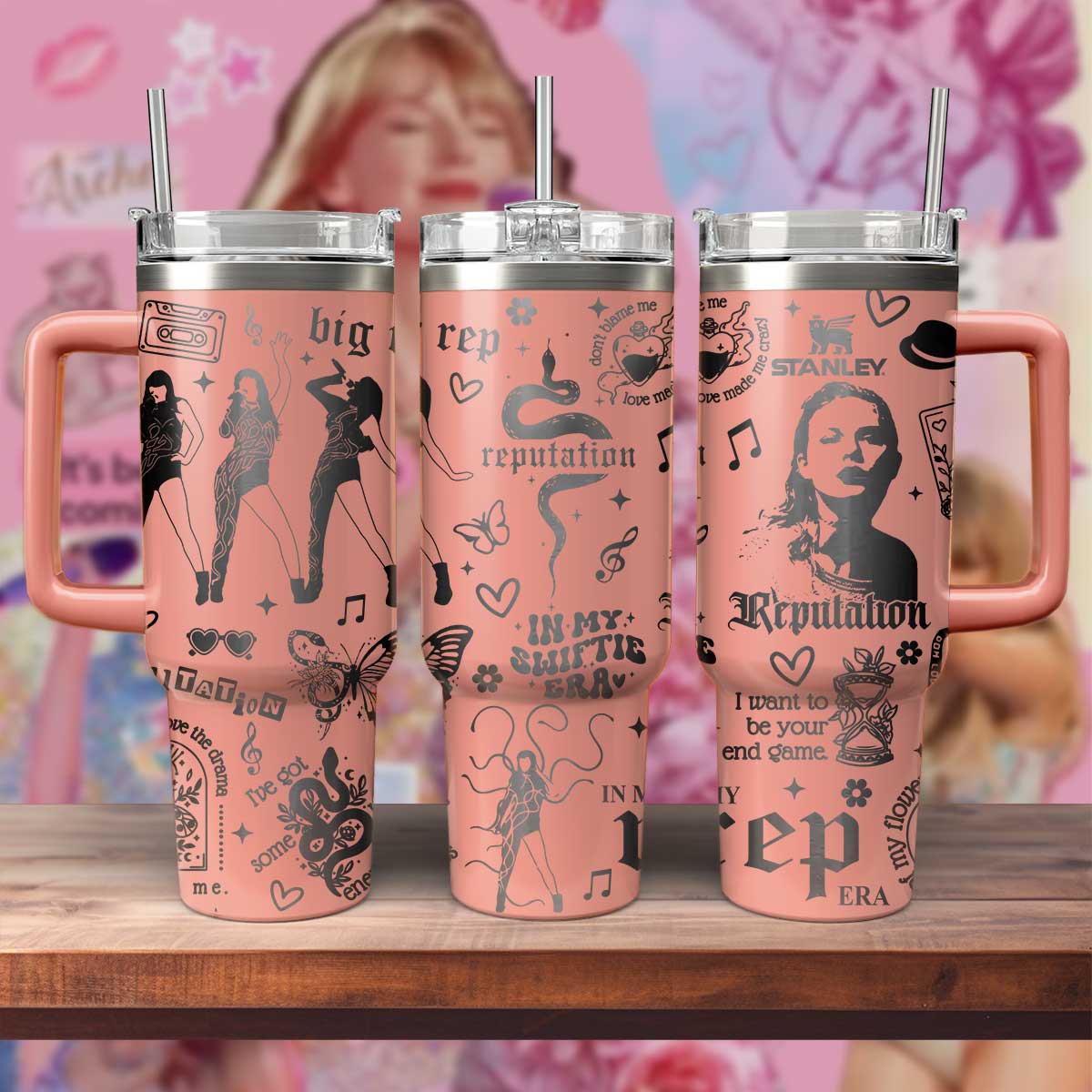 TS Reputation Album 40oz Engraved Tumbler- 406TTTLTB074