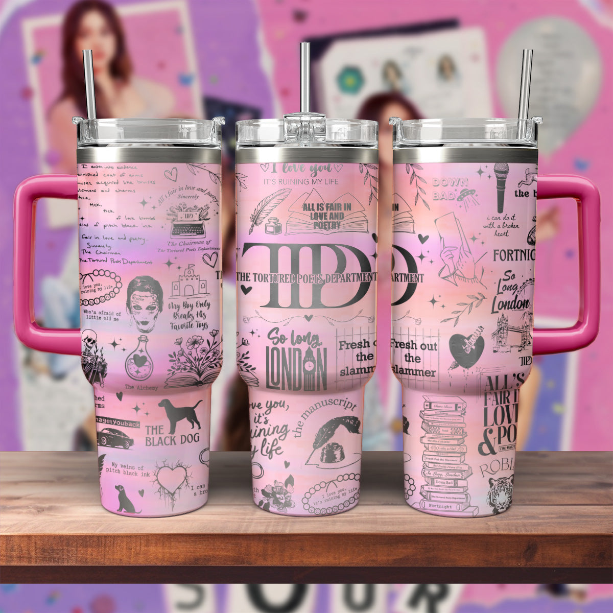 All 11 of Swift's Eras - 40oz Swiftie Tumbler 406HLHNTB002