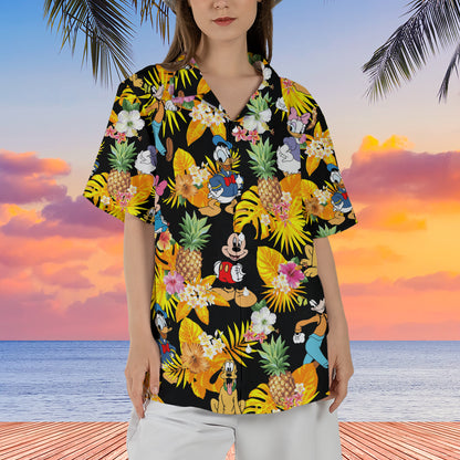 Mouse and Friends Summer Hawaiian Shirt- 406TTHNHS114