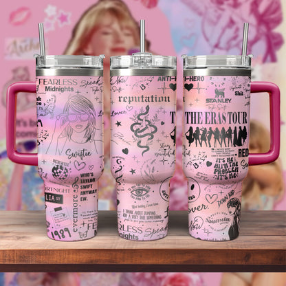 All 11 of Swift's Eras - 40oz Swiftie Albums Tumbler 406HLHNTB001