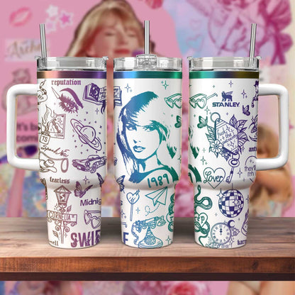 All 11 of Swift's Eras - 40oz Swiftie Tumbler 406HLHNTB010