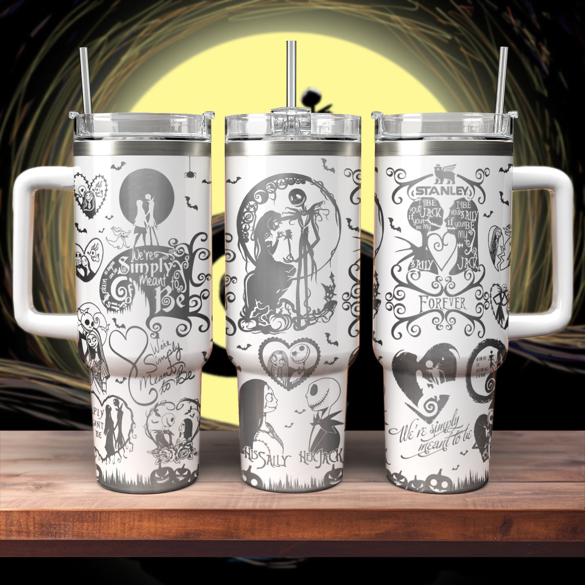 Jack & Sally Forever 40oz Tumbler - 408VTHNTB030