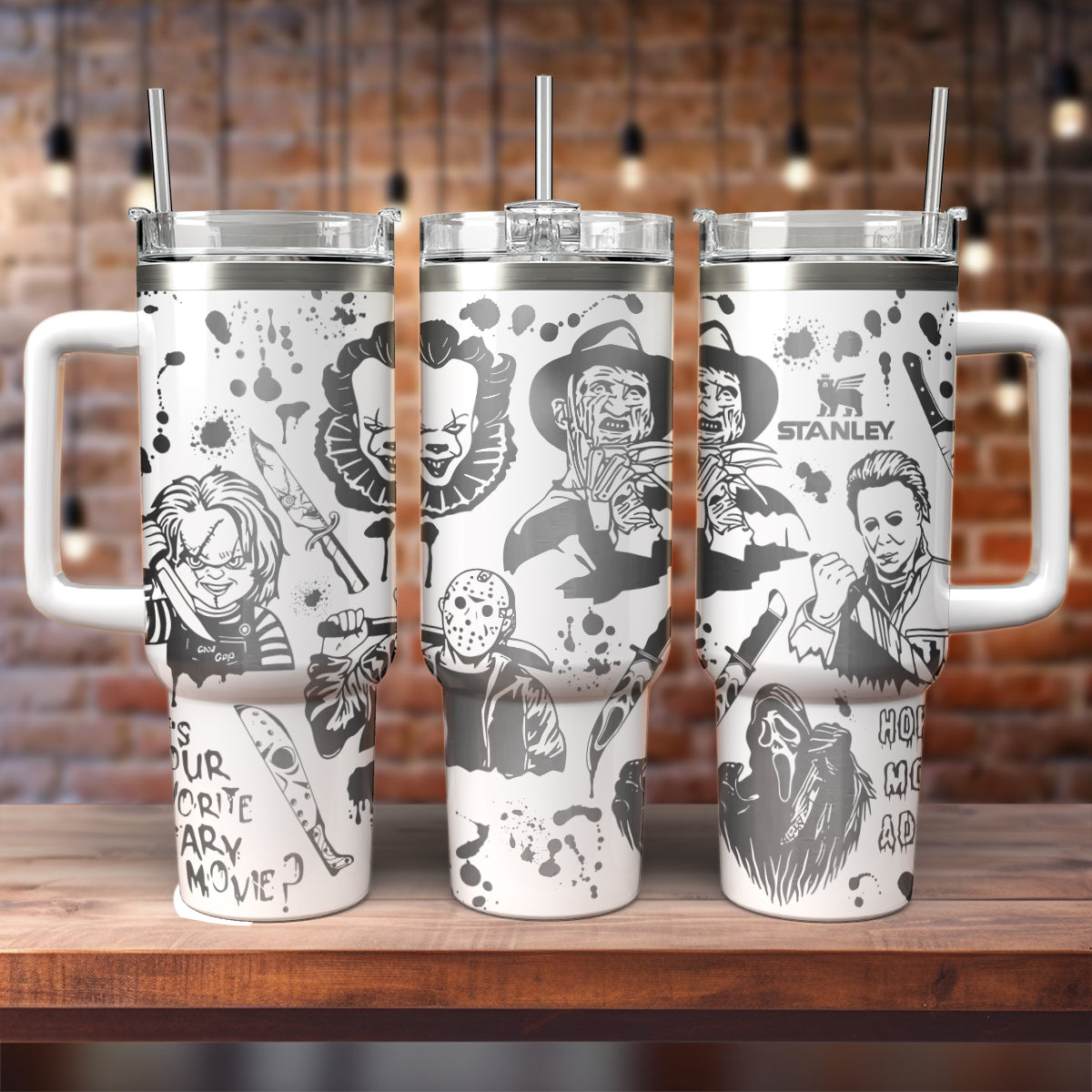 Horror Movies Characters 40oz Tumbler - 408HLHNTB079