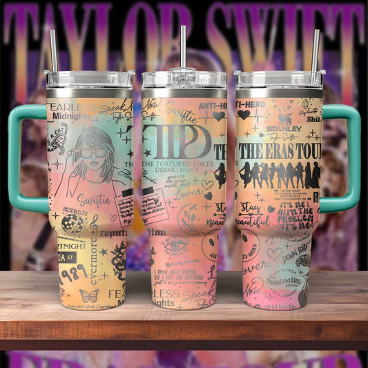 All 11 of Swift's Eras - 40oz Ablums Swiftie Tumbler 407HLTLTB021