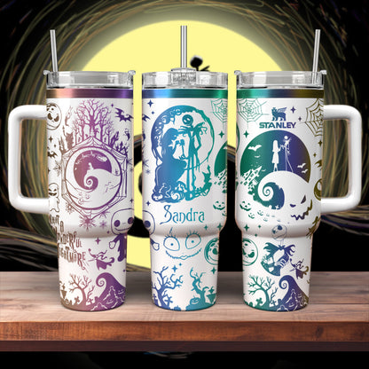 Custom Name Jack And Sally 40oz Tumbler - 408VTHNTB021