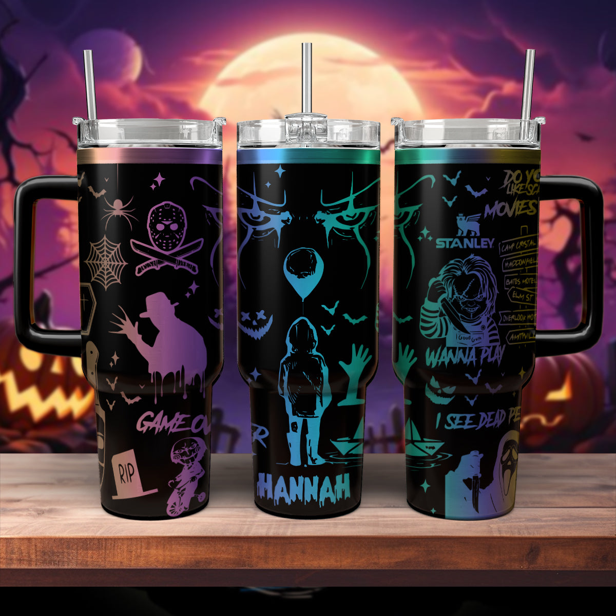 Horror Characters Movies 40oz Tumbler - 408HLHNTB099