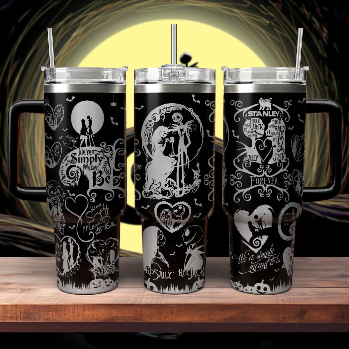 Jack & Sally Forever 40oz Tumbler - 408VTHNTB030