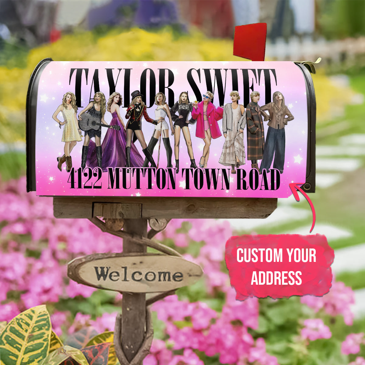 Taylor Swift The Eras Tour Mailbox Cover- 406TTHNMC108