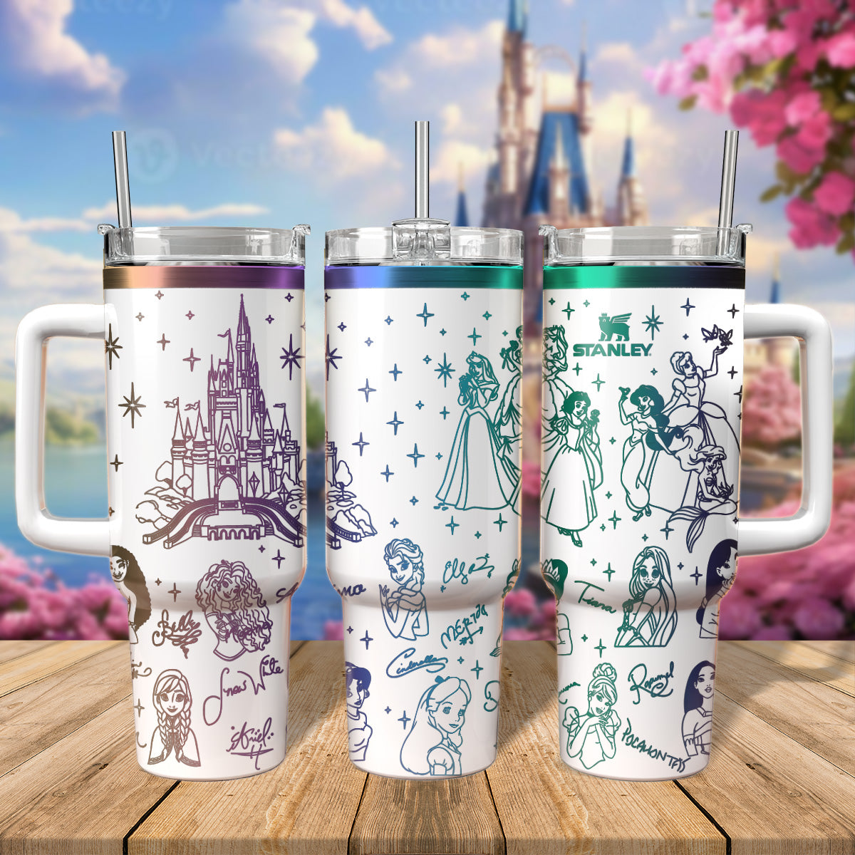 Princess Laser Engraved 40oz Tumbler - 406HLHNTB012