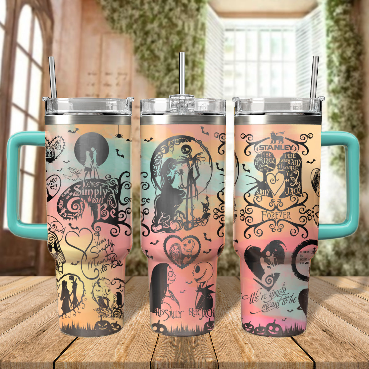 Jack & Sally Forever 40oz Tumbler - 408VTHNTB030