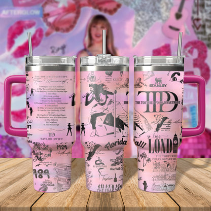 TS TTPD Swift Album Engraved Tumbler - 406TTHNTB066