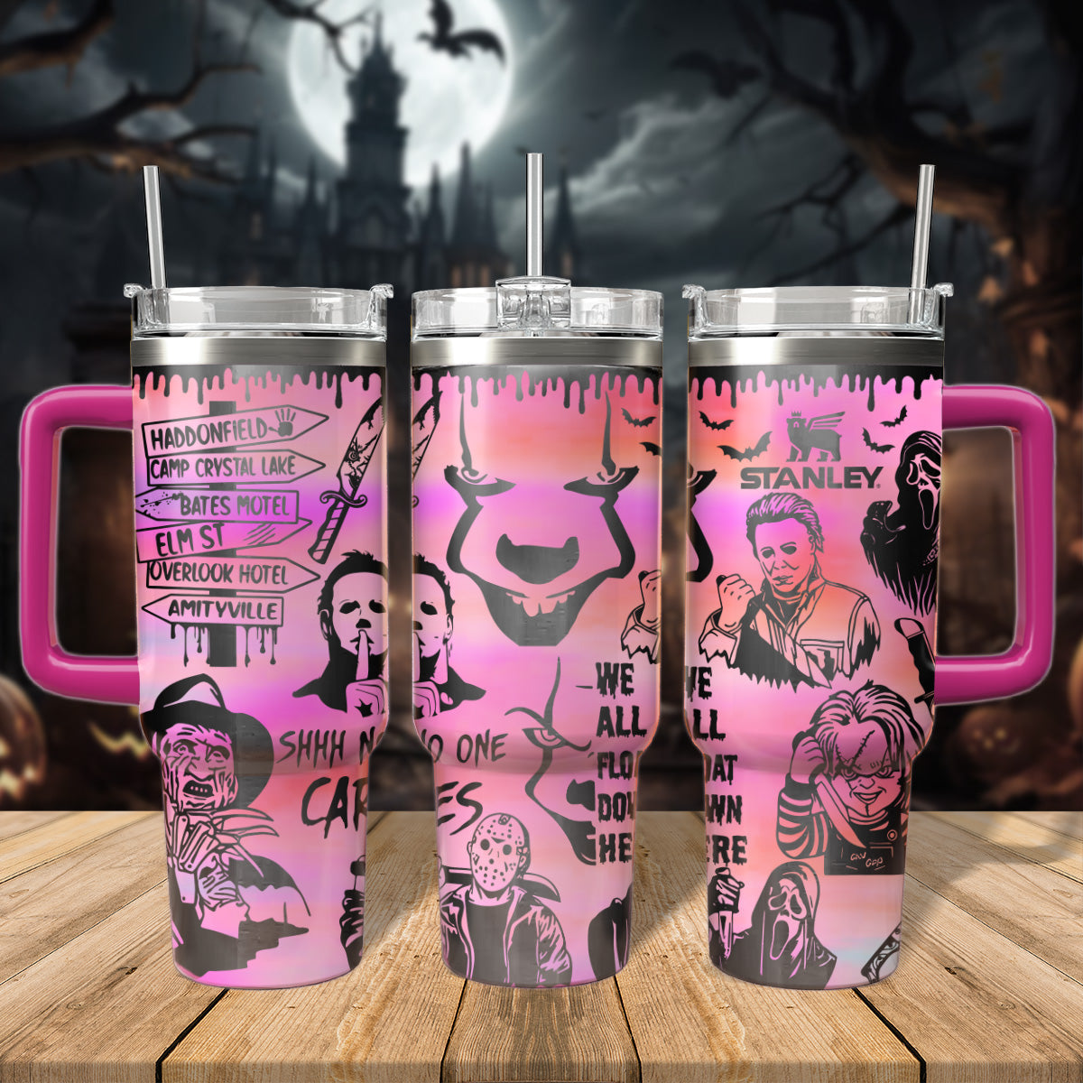 Horror Movies Characters 40oz Tumbler - 407HLHNTB061