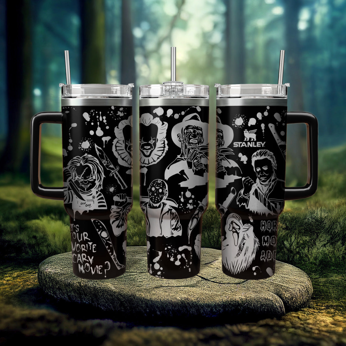 Horror Movies Characters 40oz Tumbler - 408HLHNTB079