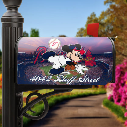 Mickey Braves Baseball Mailbox Cover- 406TTHNMC121