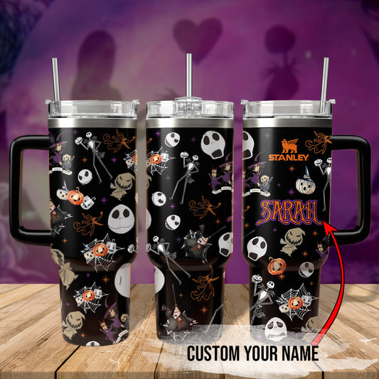 Custom Name Nightmare Before Christmas 40oz Tumbler - 408HLTLTB0100