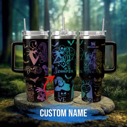 Custom Name Nightmare Before 40oz Tumbler - 408HLTLTB0101