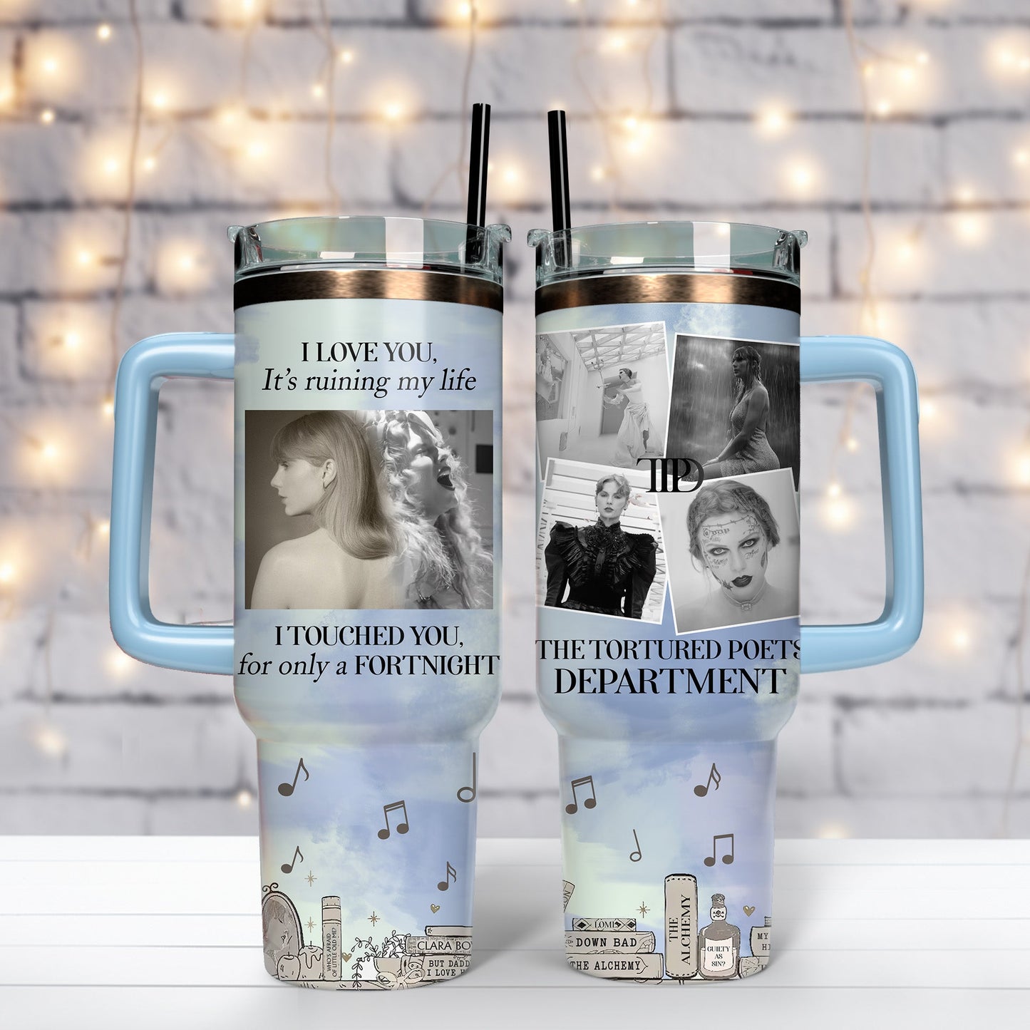 TTPD 40Oz Swiftie Tumbler TLA04 - The Tortured Poets Department