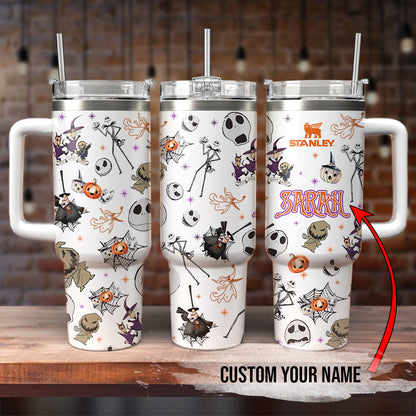 Custom Name Nightmare Before Christmas 40oz Tumbler - 408HLTLTB0100