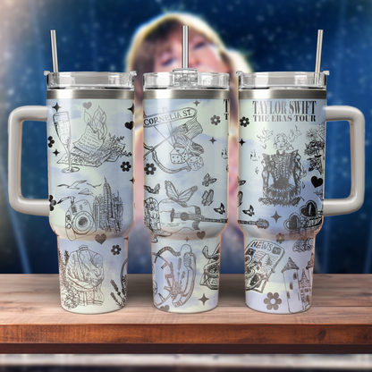 TTPD 40oz Swiftie Tumbler TLA37 - Perfect Gift For Fans