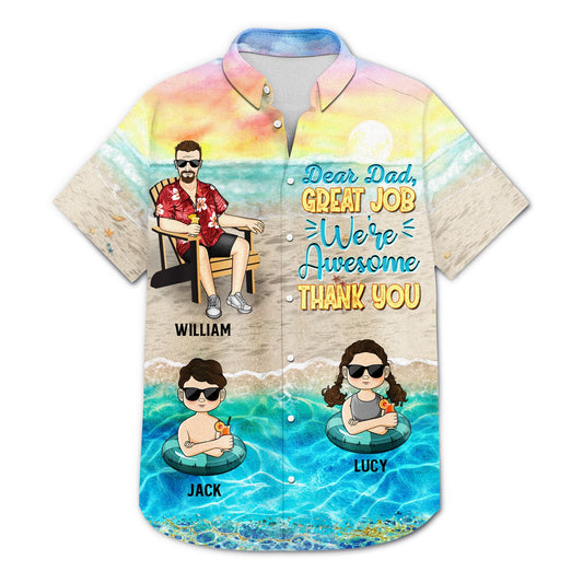 Custom Name Best Dad, Papa, Uncle Ever Loving Gift For Fathe Hawaiian Shirt 2005HW2