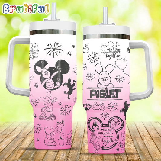 40 Oz Piglet Pink Making Magical Memories Tumbler 2505TW14 - Perfect Gift For Fans