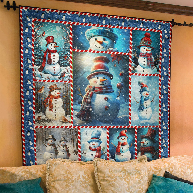 Snowman Art Blanket 407gh03