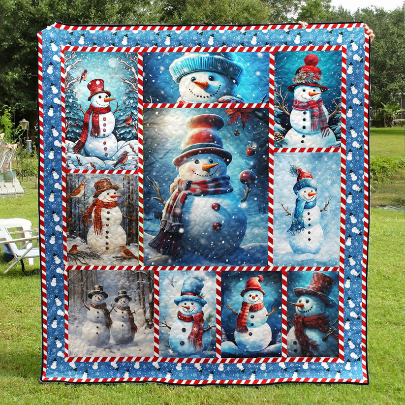 Snowman Art Blanket 407gh03