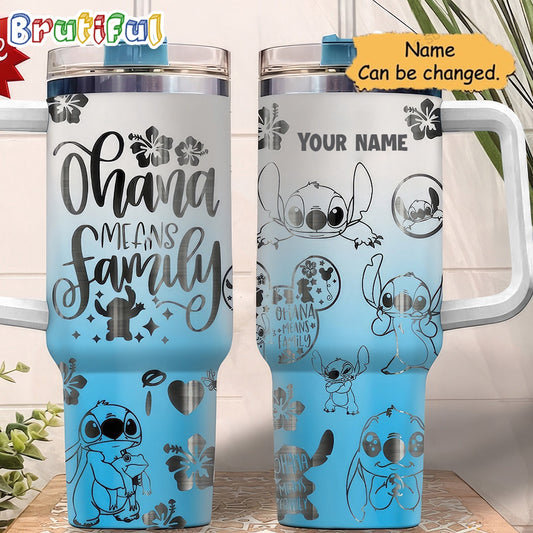 Custom Name 40 Oz Stitch Stanley Tumbler 2505TW12 - Perfect Gift For Fans