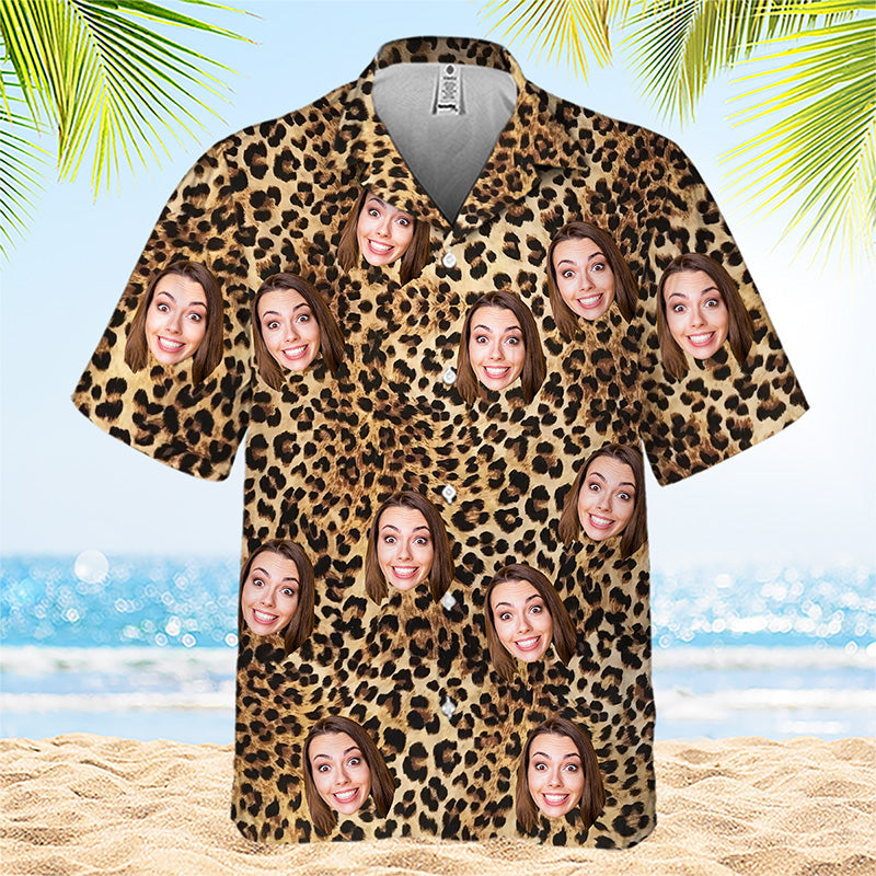 Custom Face Hawaiian Shirt All Over Print Unisex Shirt Vibe Summer Tropical