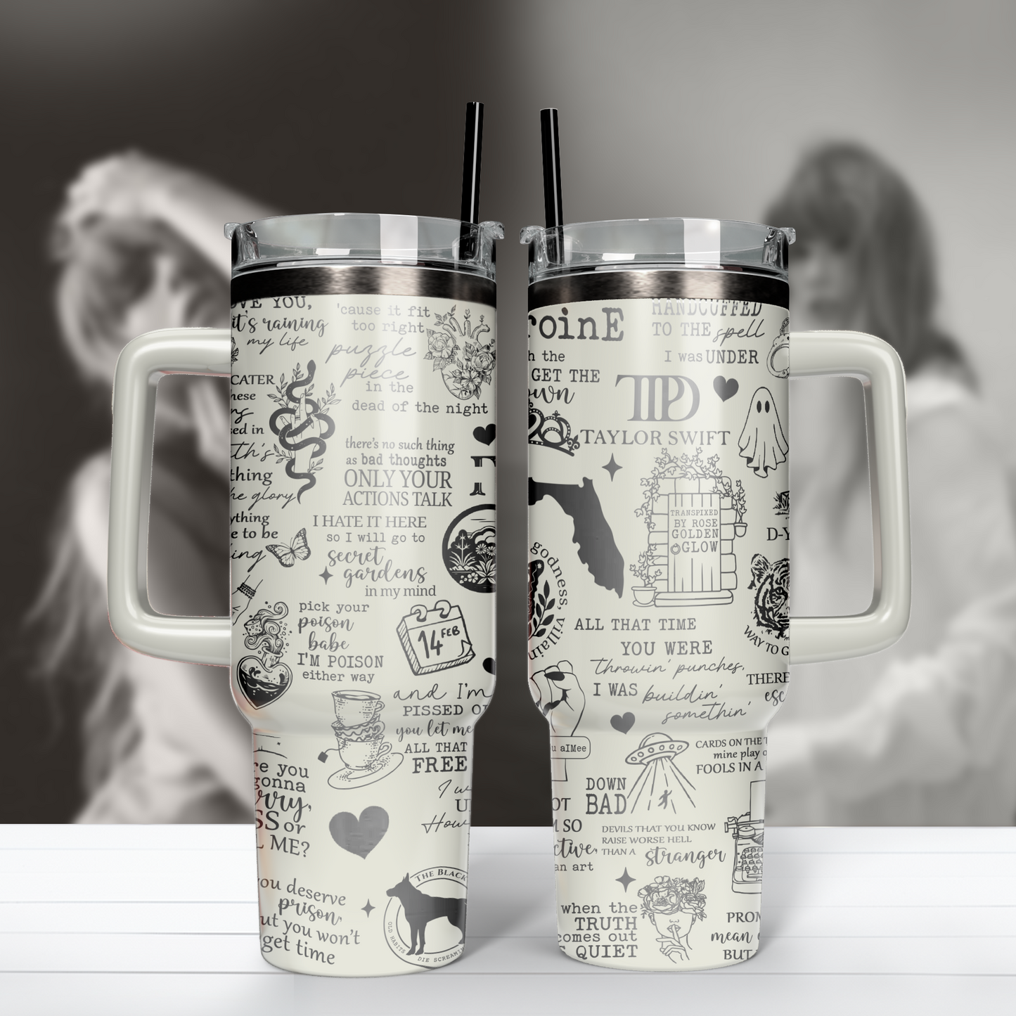 TTPD 40 Oz Swiftie Tumbler - Perfect Gift For Fans TLA12