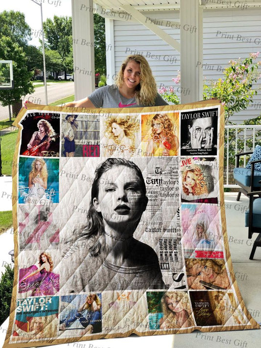 Swifties Inspired Blanket Quilt | Taylor Fans Gift | Taylor Room Decor | Swifties Gifts 1705TLB38