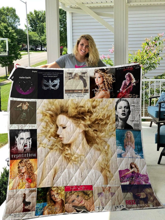 Swifties Inspired Blanket Quilt | Taylor Fans Gift | Taylor Room Decor | Swifties Gifts 1705TLB36