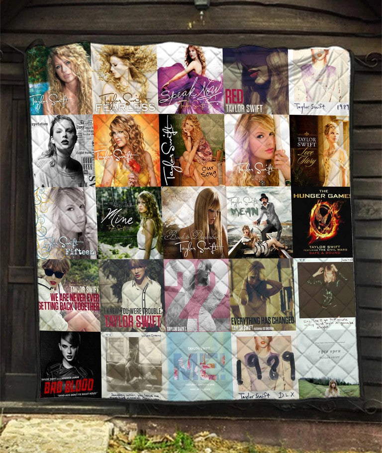 Swifties Inspired Blanket Quilt | Taylor Fans Gift | Taylor Room Decor 1705TLB42