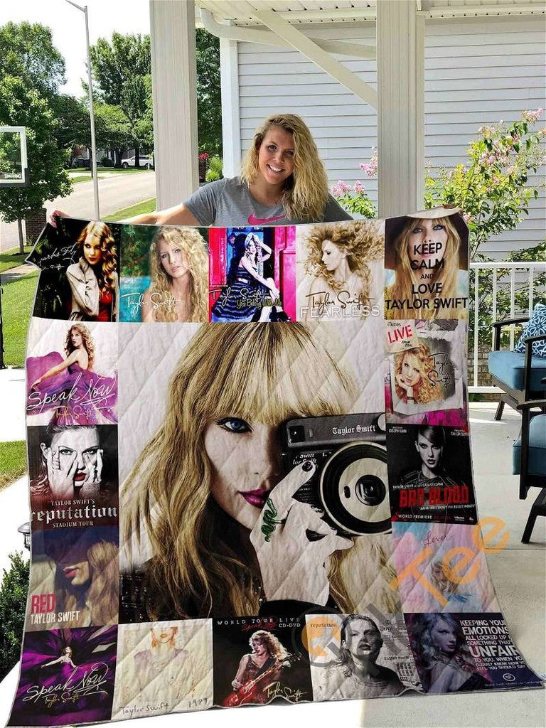 Swifties Inspired Blanket Quilt | Taylor Fans Gift | Taylor Room Decor | Swifties Gifts 1705TLB37