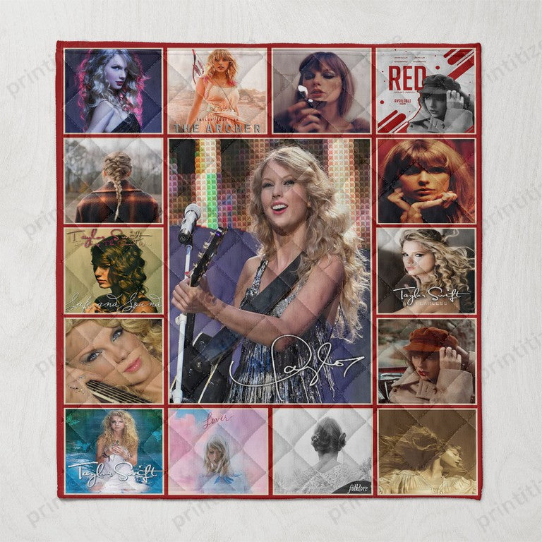 Swifties Inspired Blanket Quilt | Taylor Fans Gift | Taylor Room Decor | Swifties Gifts 1705TLB33