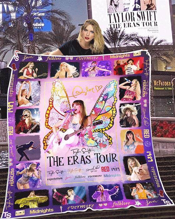 The Eras Tour Swifties Inspired Blanket Quilt | Taylor Fans Gift | Taylor Room Decor | Swifties Gifts 1705TLB35