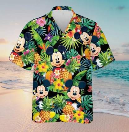 Funny Cartoon Disney Hawaiian Shirt,Flowers Hawaiian Shirt- 406TTHS115