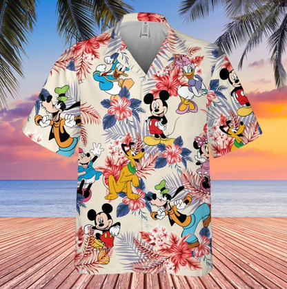 DN Mouse and Friends Hawaiian Shirt- 406TTHS170