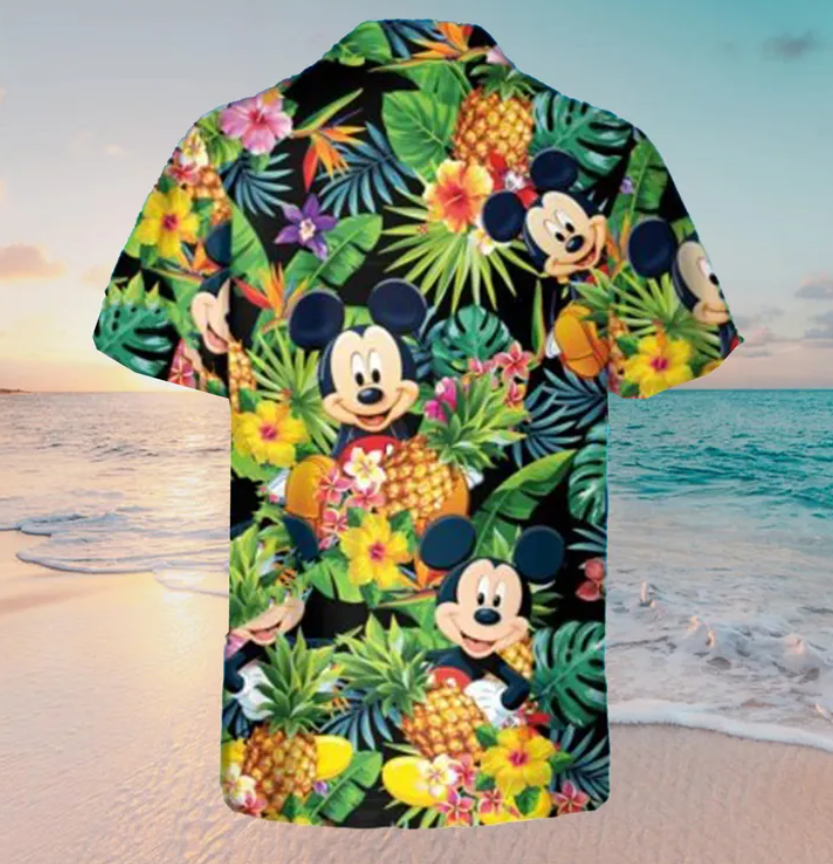 Funny Cartoon Disney Hawaiian Shirt,Flowers Hawaiian Shirt- 406TTHS115